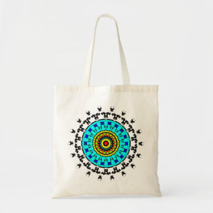 Floral Mandala Pattern Tote Bag