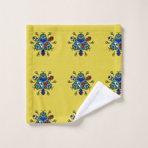 Floral Mandala Seamless Pattern Bath Towel Set