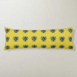 Floral Mandala Seamless Pattern Body Cushion