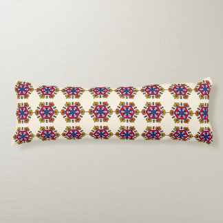 Floral Mandala Seamless Pattern Body Cushion