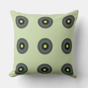 Floral Mandala Seamless Pattern Cushion