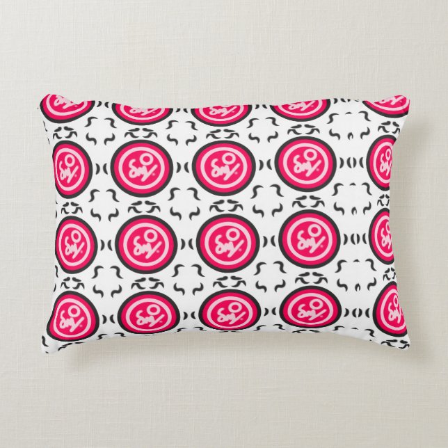 Floral Mandala Seamless Pattern Modern Pink Orbit Decorative Cushion (Front)