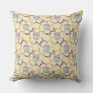 Floral Marble Trellis Sunshine Cushion