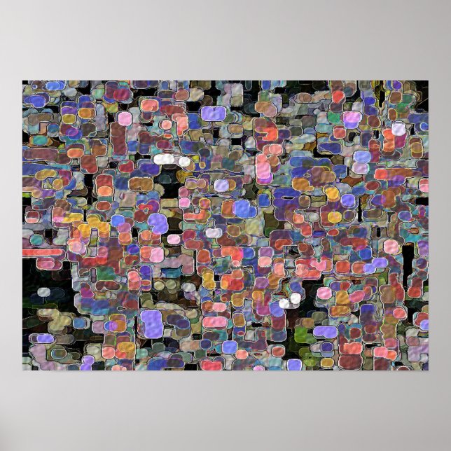 Floral Marbles Poster (Front)