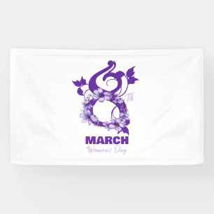 Floral March 8 International Woman's Day 2025 Banner