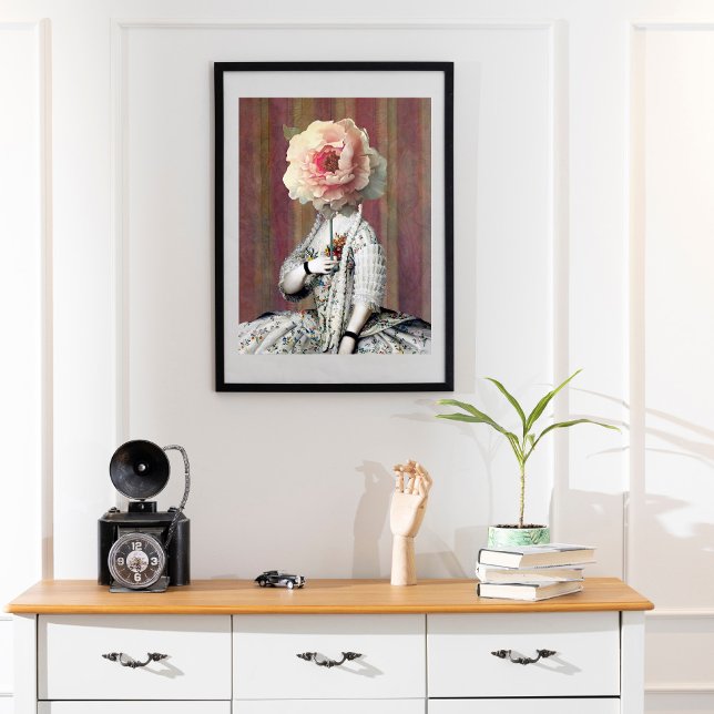 Floral Mask On Diva Photo Print (Creator Uploaded)