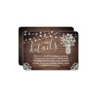 Floral Mason Jar Lights  Monogram Wedding Details 