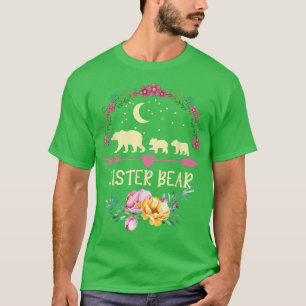 Floral Matching Family Outfits Funny Sister Bear M T-Shirt