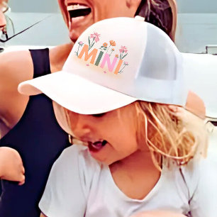 Floral  Matching Mummy daughter  Trucker Hat