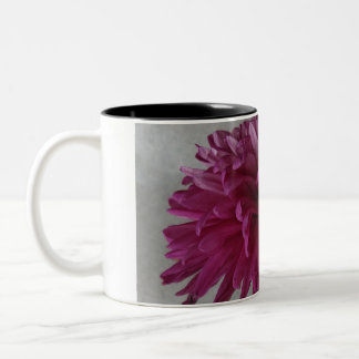 Floral Mauve Two-Tone Coffee Mug