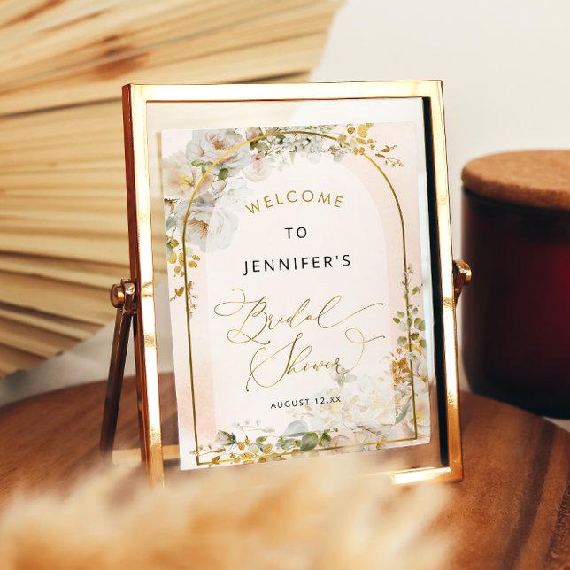 Floral Meadow Bridal Shower Welcome  Poster (Creator Uploaded)