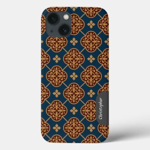 Floral mediaeval tile pattern CC0910 Augustus Pugi iPhone 13 Case