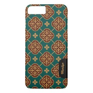Floral mediaeval tile pattern CC0911 Augustus Pugi iPhone 8 Plus/7 Plus Case