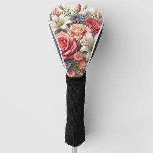 Floral Medley Vibrant Blooms & Botanical Beauty Golf Head Cover