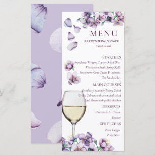  Floral Menu
