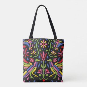 Floral Mexican Design Tote Bag