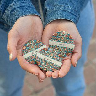 Floral Mexican Pattern, customisable Bottle Opener