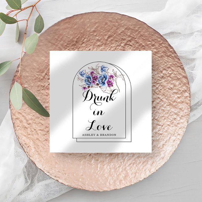 Floral Minimal Wedding Napkins (Creator Uploaded)
