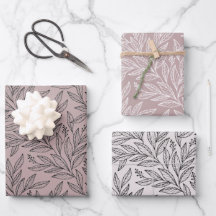 Floral Minimalist Gift Wrapping Paper