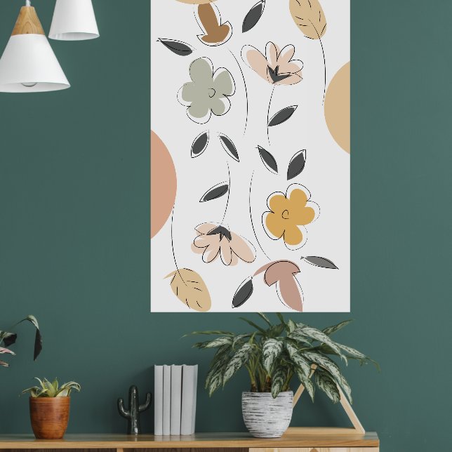 Floral Minimalist poster (Living Room 1)