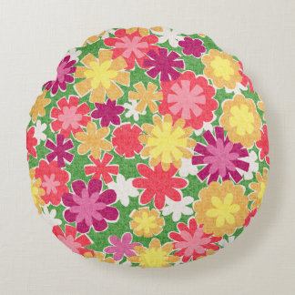 Floral Mix Round Cushion