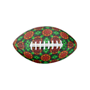 Floral Modern Boho Elegant Abstract Pattern #504 American Football