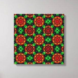 Floral Modern Boho Elegant Abstract Pattern #504 Canvas Print