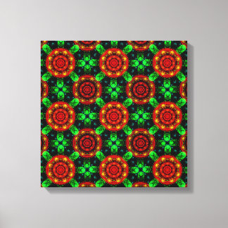 Floral Modern Boho Elegant Abstract Pattern #504 Canvas Print