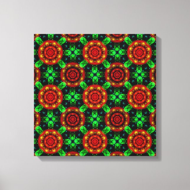 Floral Modern Boho Elegant Abstract Pattern #504 Canvas Print (Front)