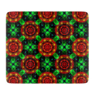 Floral Modern Boho Elegant Abstract Pattern #504 Cutting Board