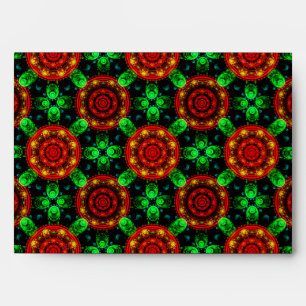 Floral Modern Boho Elegant Abstract Pattern #504 Envelope