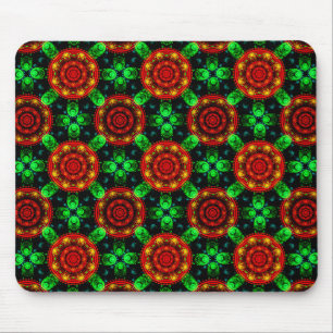 Floral Modern Boho Elegant Abstract Pattern #504 Mouse Mat