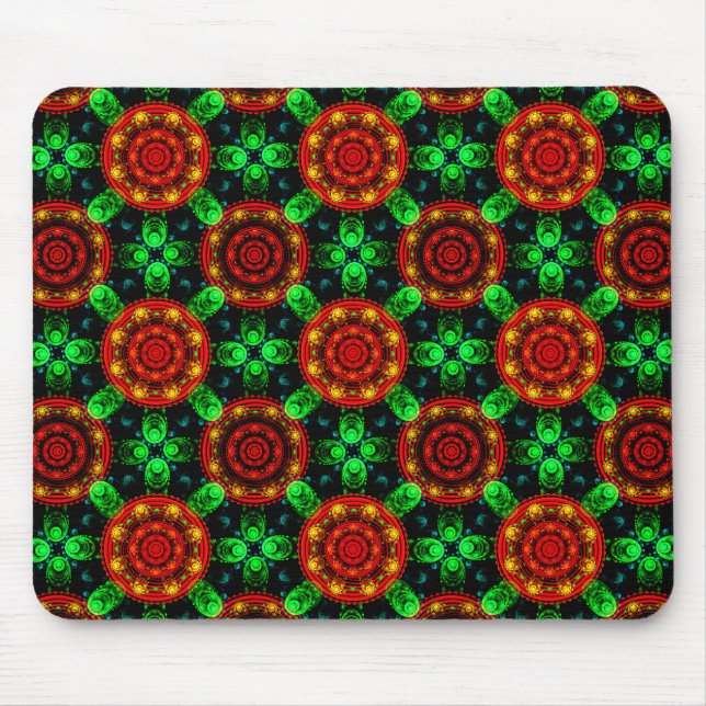 Floral Modern Boho Elegant Abstract Pattern #504 Mouse Mat (Front)