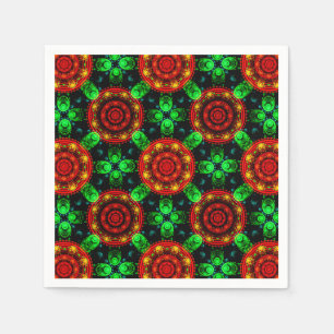 Floral Modern Boho Elegant Abstract Pattern #504 Napkin