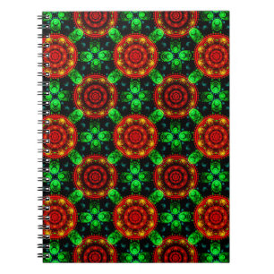 Floral Modern Boho Elegant Abstract Pattern #504 Notebook