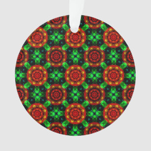 Floral Modern Boho Elegant Abstract Pattern #504 Ornament