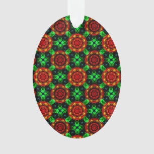 Floral Modern Boho Elegant Abstract Pattern #504 Ornament