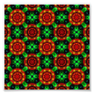 Floral Modern Boho Elegant Abstract Pattern #504 Photo Print