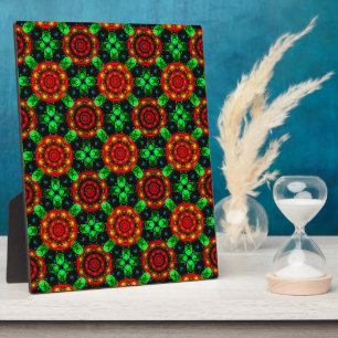 Floral Modern Boho Elegant Abstract Pattern #504 Plaque