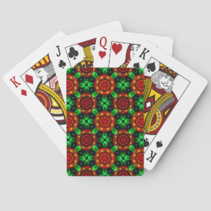 Floral Modern Boho Elegant Abstract Pattern #504 Playing Cards