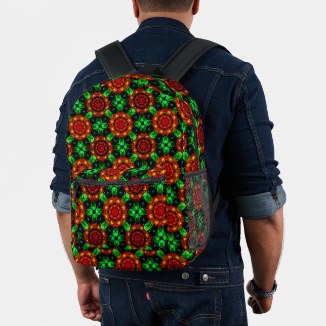 Floral Modern Boho Elegant Abstract Pattern #504 Printed Backpack (Insitu (Model))