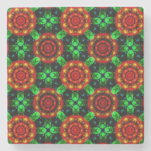 Floral Modern Boho Elegant Abstract Pattern #504 Stone Coaster