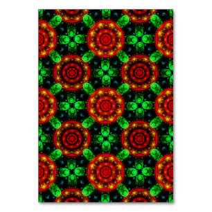 Floral Modern Boho Elegant Abstract Pattern #504 Table Number