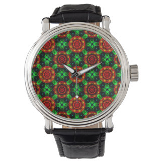 Floral Modern Boho Elegant Abstract Pattern #504 Watch