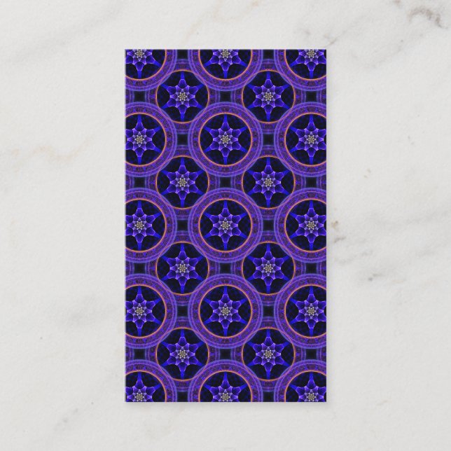 Floral Modern Boho Elegant Abstract Pattern #505 Business Card (Front)