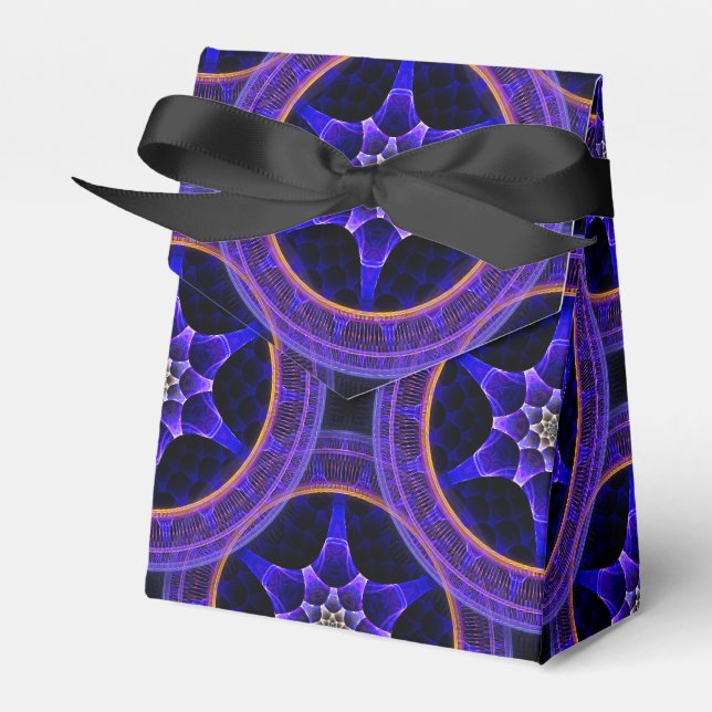 Floral Modern Boho Elegant Abstract Pattern #505 Favour Box (Front Side)