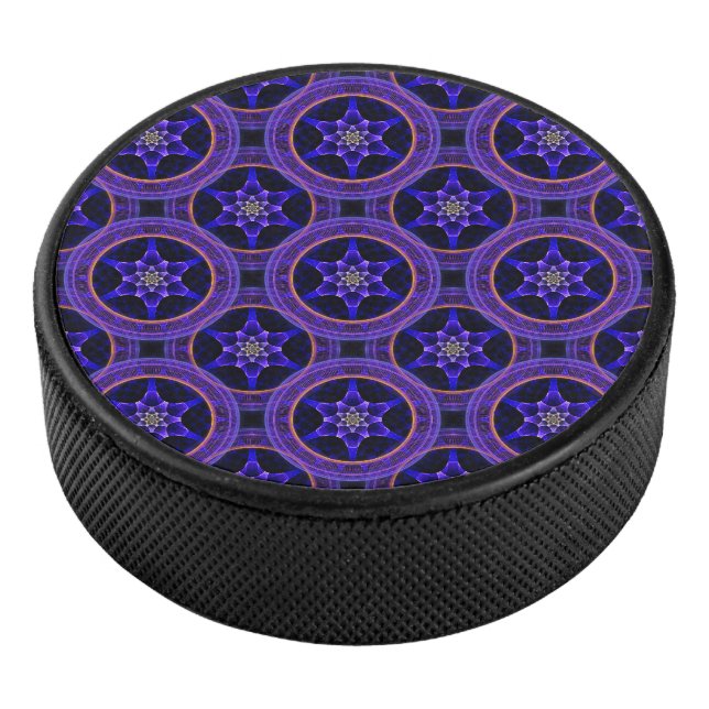 Floral Modern Boho Elegant Abstract Pattern #505 Hockey Puck (3/4)