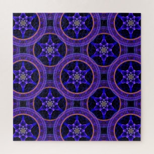 Floral Modern Boho Elegant Abstract Pattern #505 Jigsaw Puzzle