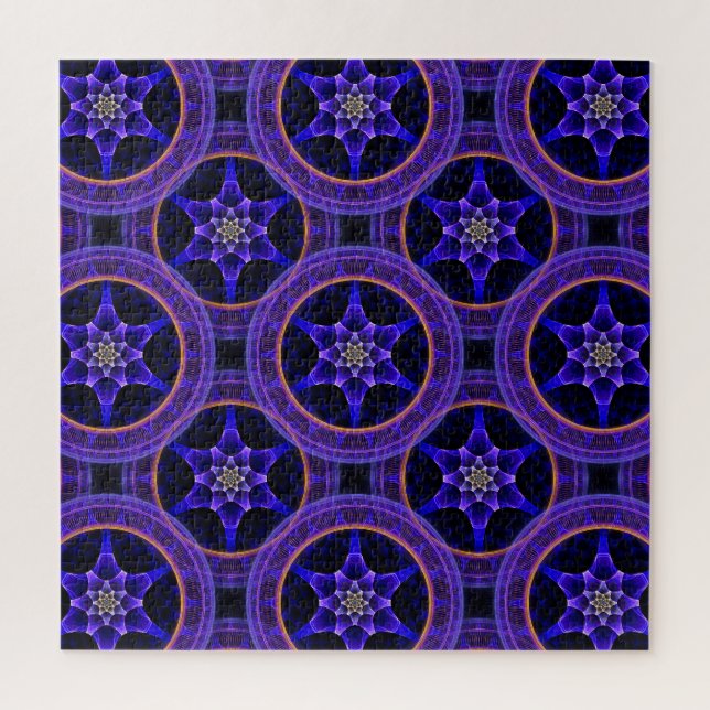Floral Modern Boho Elegant Abstract Pattern #505 Jigsaw Puzzle (Vertical)