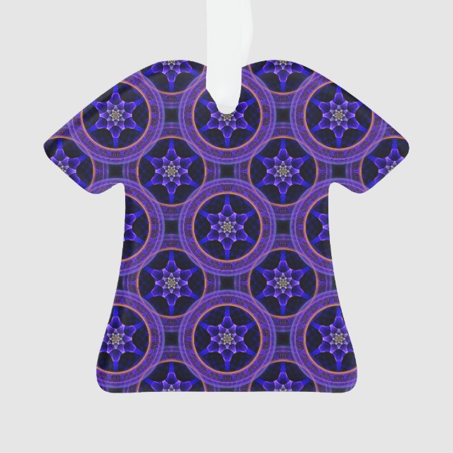 Floral Modern Boho Elegant Abstract Pattern #505 Ornament (Front)